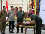 Dandim 1609/Buleleng dan Pj. Bupati Buleleng Hadir dalam Penandatanganan NPHD Pemilukada 2024 